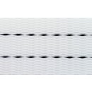 Gurtband Polyester PU geglättet 35 mm weiss mit 2...
