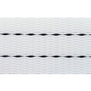 Gurtband Polyester PU geglättet 35 mm weiss mit 2...