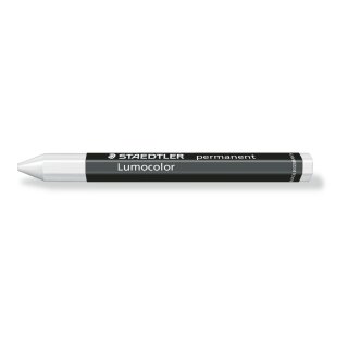 Lumocolor permanent omnigraph Universalkreide - 12 Stück - Farbe weiss