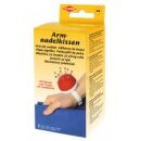 Armnadelkissen mit Spange 6 cm x 12 cm / rot