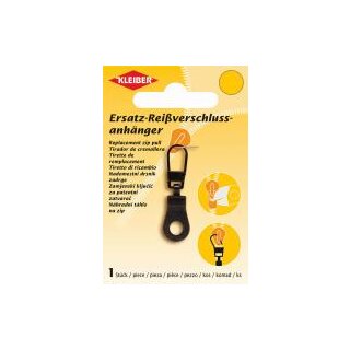 Ersatz-Reißverschlussanhänger schwarz 1