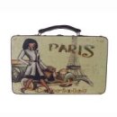 Retro Koffer Paris 30 cm x 30 cm x 13 cm