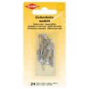 Sicherheitsnadeln 24 Stück / silber