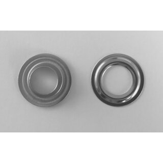 Ösen Messing vernickelt / Preis pro Stück / Pack á 1000 Stück