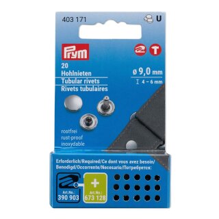 403171 Hohlnieten MS 4-6mm Klemmbereich si-fb  - KTE á 20 ST