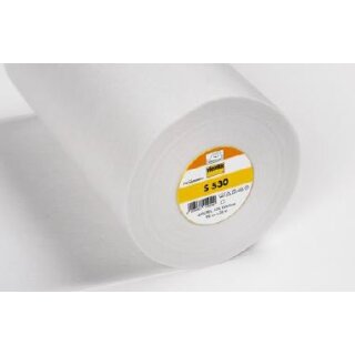 Schabrackeneinlage S 530  fixierbar weiß Breite 90 cm Länge 30 m / Preis per m