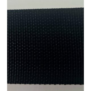 Gurtband PES 40 mm  fixiert schwarz - Rolle á 100 m / Preis per m  (Ersatz für 80005 - 39 mm)
