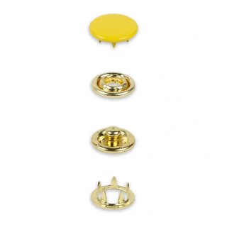 390774 Druckknöpfe Jersey, 12 mm, gelb  - KTE á 20 St