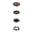 390780 Druckknöpfe Jersey, 12 mm, dunkelbraun  - KTE...