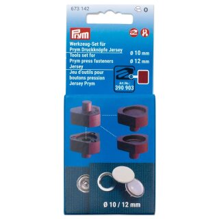673142 Werkzeug-Set für
Prym Druckknöpfe Jersey, 10 und 12 mm - KTE á 1 St