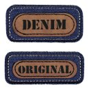 921495 Applikation Jeans DENIM, blau/braun - KTE á...