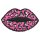 922019 Applikation Mund, pink  - KTE á 1 St