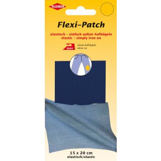 Flexi-Patch zum außen Aufbügeln 15 x 20 cm / blau