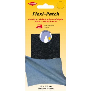 Flexi-Patch zum außen Aufbügeln 15 x 20 cm / jeans dunkelblau