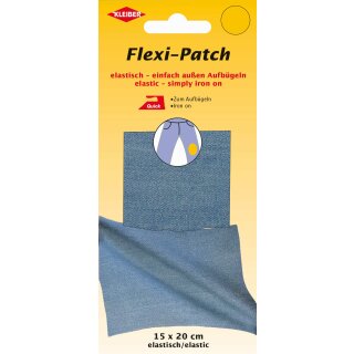 Flexi-Patch zum außen Aufbügeln 15 x 20 cm / jeans hellblau