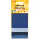 Flickstoffe Zephir / Jeans 4x 10x15 cm / weiß,...