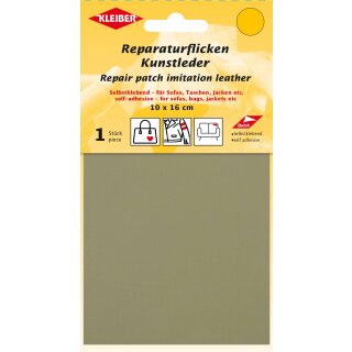 Reparaturflicken Kunstleder 10 x 16 cm / beige