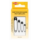 Stahl Sicherheitsnadeln 60 Stk. / 15x 23, 33, 37, 45 mm /...