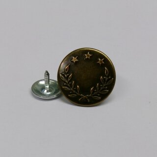 Jeans Patentknoepfe - Roehrchen 50 Stk. x 17 mm / alt bronze