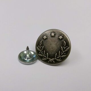 Jeans Patentknöpfe - Röhrchen 50 Stk. x Ø 17 mm / alt nickel