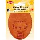 Kinder Bügel-Patch / Tiger 2x 7,5 x 10,5 cm / orange