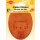 Kinder Bügel-Patch / Tiger 2x 7,5 x 10,5 cm / orange