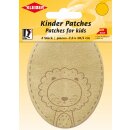 Kinder Bügel-Patch / Löwe 2x 7,5 x 10,5 cm / braun