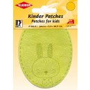 Kinder Bügel-Patch / Hase 2x 7,5 x 10,5 cm /...