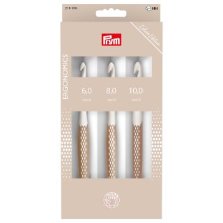 218596 Wollhäkel-Ndl Ergo. Set Taupe 6,8,10mm - KTE á 1 SET