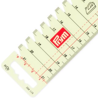 611492 - Bügelhandmaß, transparent - ST á 1 St