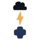 921014 Rub-on Patch STRETCHDE. Blitz Wolke 3St