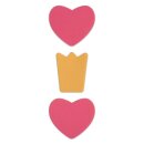 921015 Rub-on Patch STRETCHDE. Krone Herz 3St