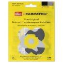 921024 Rub-on Patch REFLECTIVE schwarz/grau 3St
