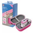 611961 - Dampfbügeleisen Mini pink m.Ablage, Case -...