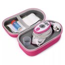 611961 - Dampfbügeleisen Mini pink m.Ablage, Case -...