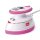 611961 - Dampfbügeleisen Mini pink m.Ablage, Case - SET á 1 Set