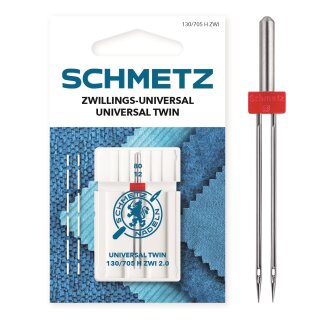 719797 - Schmetz - 130/705 H ZWI  Nm 80  Ne 2,0 SB1-Karte / Nadeldicke = 80 /  Preis pro Karte