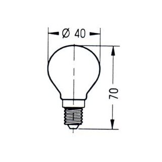 Glühlampen 12V/15W/Schraubsockel/Kugelform