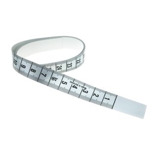 Maßband "adhesivo" 150 cm - selbstklebend - silber Pack á 2 Stück