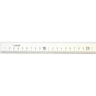 Holzmaßstab 50x2x1 cm natur lackiert ungeeicht