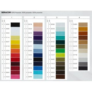 SERACOR 120 1000m/1094yds MKS Fb. 0332 4 Spulen im Karton