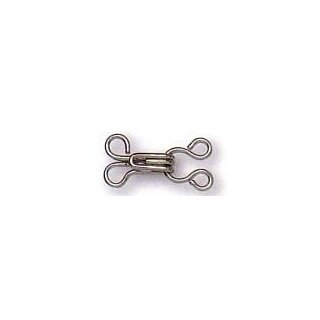 Haken/Augen vernickelt 20/18 Gr.4/0 Dose á 10 Paar