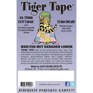 Tiger Tape Straight Line Quilting 27,4mx6mm Rolle