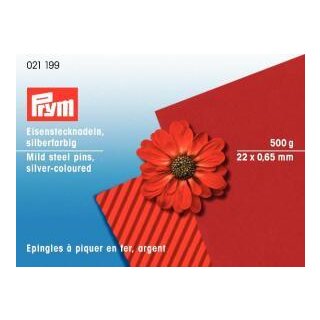 021199 Stecknadeln EIS 0,65 x 22 mm silberfarbig - PAD á 500 G