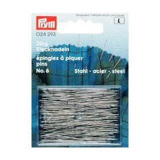 024293 Stecknadeln ST 0,60 x 30 mm silberfarbig - KTE á 20 G