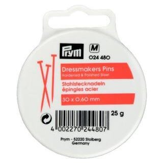 024480 Stecknadeln ST 0,60 x 30 mm silberfarbig - KTE á 25 G