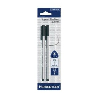 Fineliner triplus 0,3mm 2 Stück blau