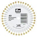 028600 Perlkopf-Stecknadeln 0,58 x 40 mm goldfarbig - ROS...