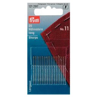 121297 Nähnadeln lang ST 11 0,50 x 32 mm silberfarbig - KTE á 20 ST