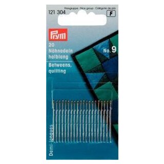 121304 Nähnadeln halblang ST 9 0,60 x 28 mm silberfarbig - KTE á 20 ST